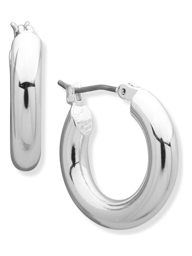 Lauren Ralph Lauren Small Silver Tone Hoop Earrings - Image 1 of 3