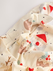 Ecru Baby Christmas Bibs 3 Pack - Image 6 of 6
