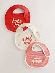 Red Baby Bibs 3 Pack - Image 1 of 6