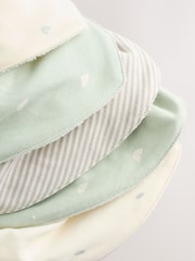 Sage Green Baby Bibs 5 Pack - Image 7 of 8