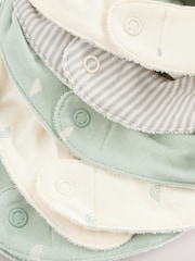 Sage Green Baby Bibs 5 Pack - Image 8 of 8