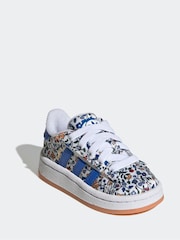 adidas Originals Natural Campus 00s X Liberty London Comfort Closure Elastic Lace Infant Trainers - Image 3 of 10