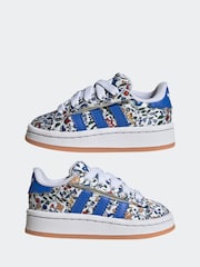 adidas Originals Natural Campus 00s X Liberty London Comfort Closure Elastic Lace Infant Trainers - Image 5 of 10