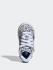 adidas Originals Natural Campus 00s X Liberty London Comfort Closure Elastic Lace Infant Trainers - Image 6 of 10
