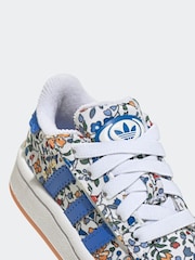 adidas Originals Natural Campus 00s X Liberty London Comfort Closure Elastic Lace Infant Trainers - Image 9 of 10