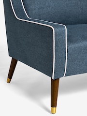 Nina Campbell Clabon Indigo Blue Rosebury Small 2 Seater Sofa - Image 5 of 5