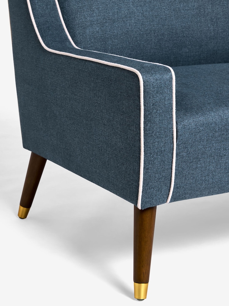 Nina Campbell Clabon Indigo Blue Rosebury Small 2 Seater Sofa - Image 5 of 5
