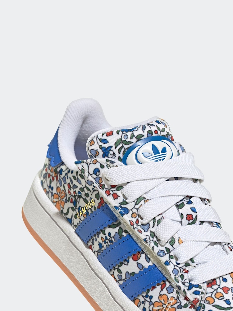 adidas Originals Natural Campus 00s X Liberty London Comfort Closure Elastic Lace Kids Trainers - Image 9 of 9 adidas Originals Natural Campus 00s X Liberty London Comfort Closure Elastic Lace Kids Trainers - Image 9 of 9