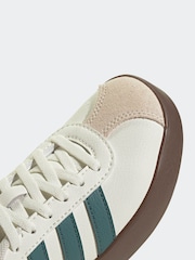 adidas White VL Court 3.0 Suede Lace Kids Trainers - Image 9 of 9