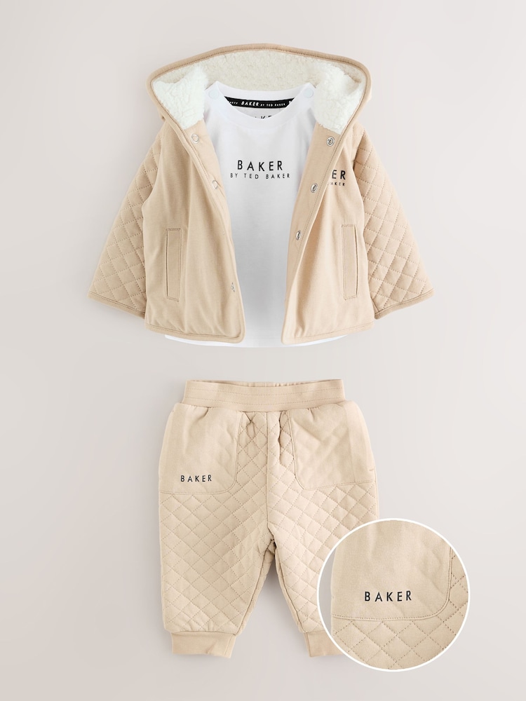 Baker by Ted Baker Quilted Jacket T-Shirt and Trousers Set - Image 1 of 16