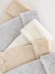 Neutral Baby Roll Top Towelling Socks 5 Pack (0mths-2yrs) - Image 3 of 3