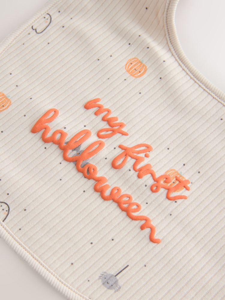 برتقالي - My First Halloween Hat and Bib Set (0-12mths) - صورة 6 من 6