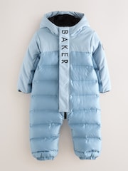 Baker by Ted Baker Blue Shower Resistant Snowsuit - Image 1 of 16
