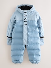 Baker by Ted Baker Blue Shower Resistant Snowsuit - Image 6 of 16