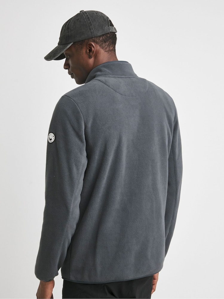 Snowdonia Grey 1/4 Zip Neck Fleece - Image 2 of 5