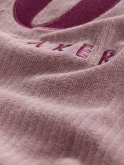 Marrón visón - B by Ted Baker Cord Velour Longline Sweatshirt - Imagen 2 de 3