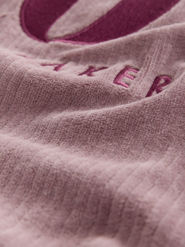 Marrón visón - B by Ted Baker Cord Velour Longline Sweatshirt - Imagen 2 de 3