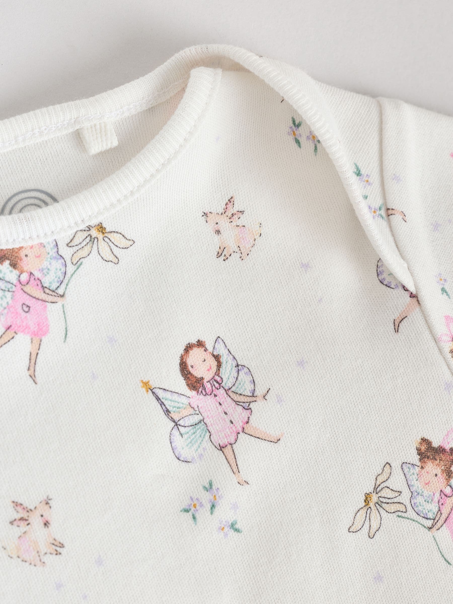 Next：日本 エクリュ フェアリー - ベビー 長袖ボディスーツ 3 枚