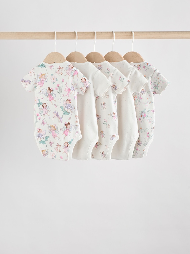 Ecru Fairy Baby Long Sleeve Bodysuits 3 Pack - Image 2 of 13 Ecru Fairy Baby Long Sleeve Bodysuits 3 Pack - Image 2 of 13