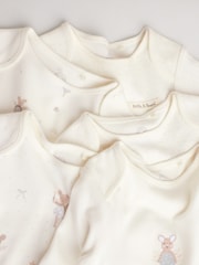 Ecru Fairy Mouse 5 Pack Long Sleeve Baby Bodysuits - Image 13 of 13