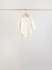 Ecru Fairy Mouse 5 Pack Long Sleeve Baby Bodysuits - Image 8 of 13