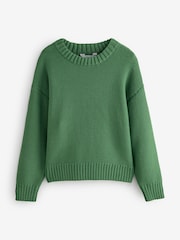 Green Long Sleeves Jumper with Rounded Neck - Image 1 of 1