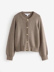 Mink Brown Long Sleeves Jumper with Rounded Neck - Image 1 of 1