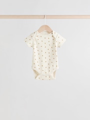 Sage Green Short Sleeve Baby Bodysuits 5 Pack - Image 3 of 13