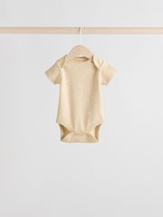 Sage Green Short Sleeve Baby Bodysuits 5 Pack - Image 4 of 13