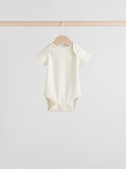 Sage Green Short Sleeve Baby Bodysuits 5 Pack - Image 6 of 13