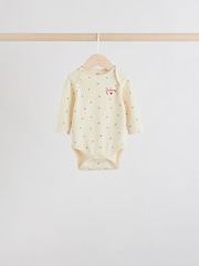 Red Baby Long Sleeve Bodysuits 5 Pack - Image 2 of 11