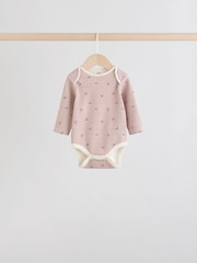 Red Baby Long Sleeve Bodysuits 5 Pack - Image 4 of 11
