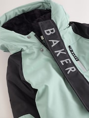 Baker by Ted Baker Sage Green Shower Resistant Colourblock Snowsuit - Image 3 of 9