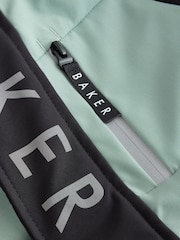 Baker by Ted Baker Sage Green Shower Resistant Colourblock Snowsuit - Image 4 of 9