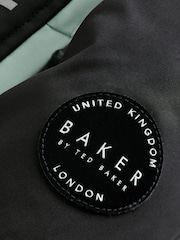 Baker by Ted Baker Sage Green Shower Resistant Colourblock Snowsuit - Image 6 of 9