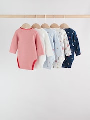 Red Baby London Long Sleeve Bodysuits 5 Pack - Image 2 of 14