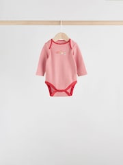 Red Baby London Long Sleeve Bodysuits 5 Pack - Image 3 of 14