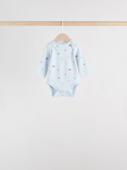 Red Baby London Long Sleeve Bodysuits 5 Pack - Image 6 of 14