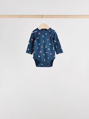 Red Baby London Long Sleeve Bodysuits 5 Pack - Image 8 of 14