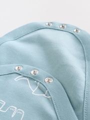 Blue Baby Elephant Long Sleeved Bodysuits 5 Pack - Image 13 of 15