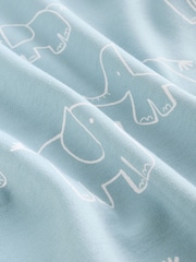 Blue Baby Elephant Long Sleeved Bodysuits 5 Pack - Image 14 of 15