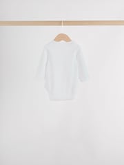 Blue Baby Elephant Long Sleeved Bodysuits 5 Pack - Image 6 of 15
