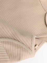 Brown Long Sleeve Baby Bodysuits 5 Pack - Image 11 of 14