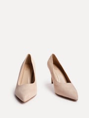 Linzi Nude Wide Fit Martina Wide Fit Stiletto Pointed Court Shoes - Image 3 of 5