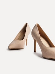 Linzi Nude Wide Fit Martina Wide Fit Stiletto Pointed Court Shoes - Image 5 of 5