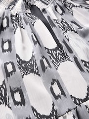 Mint Velvet Grey Abstract Print Mini Dress - Image 8 of 8