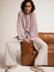 Mint Velvet Purple Lilac Wool Blend Jumper - Image 3 of 8