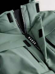 أخضر فاتح/أسود - Baker by Ted Baker Shower Resistant Colourblock Parka Coat - صورة 11 من 16