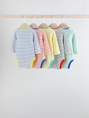 Bright Baby Long Sleeve Bodysuits 5 Pack - Image 7 of 14