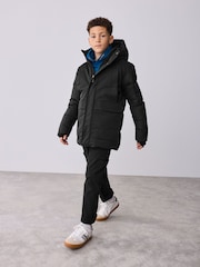 Baker by Ted Baker Shower Resistant Black Padded Coat - Image 2 of 14